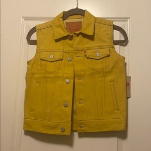NWT Levi’s Yellow Denim Vest